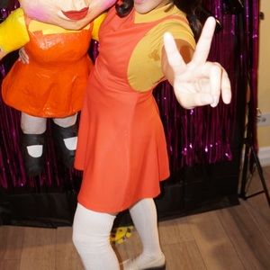 Squid Games Doll Costume